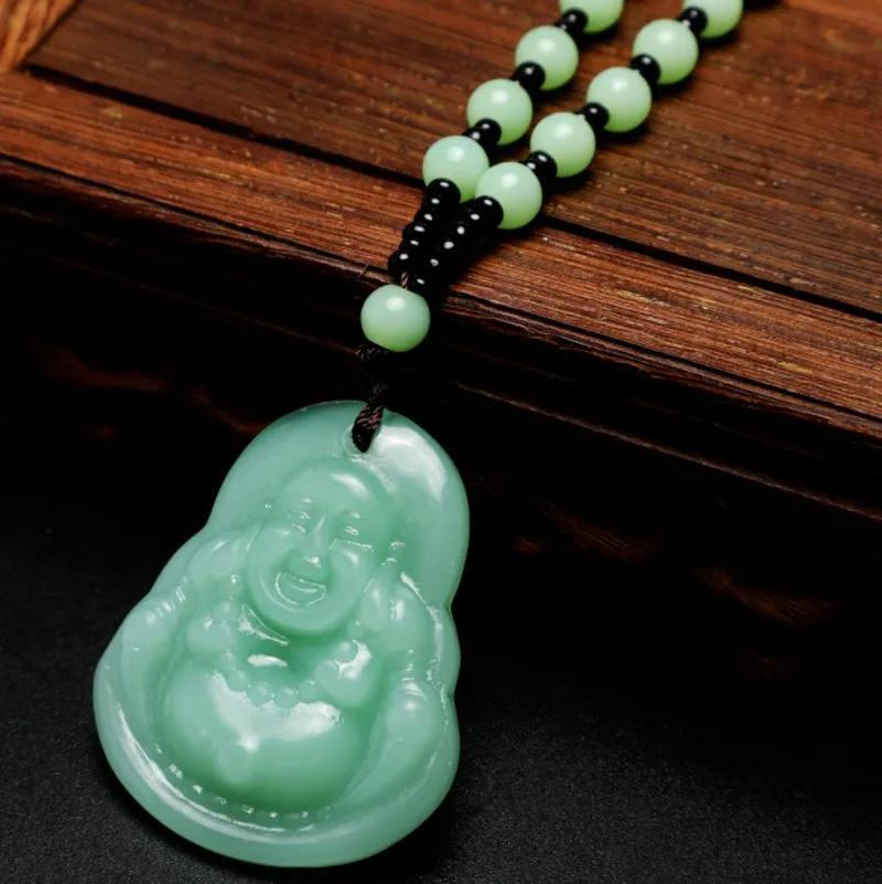 Модное ожерелье-Амулет из натурального камня Классическая цепочка четырех