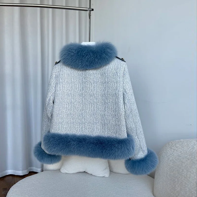 Fur Coat Women's 2022 Autumn Winter New Temperament Ladies Imitation Fox Fur Thickened Warm Plush Fashion Coats Female LT21