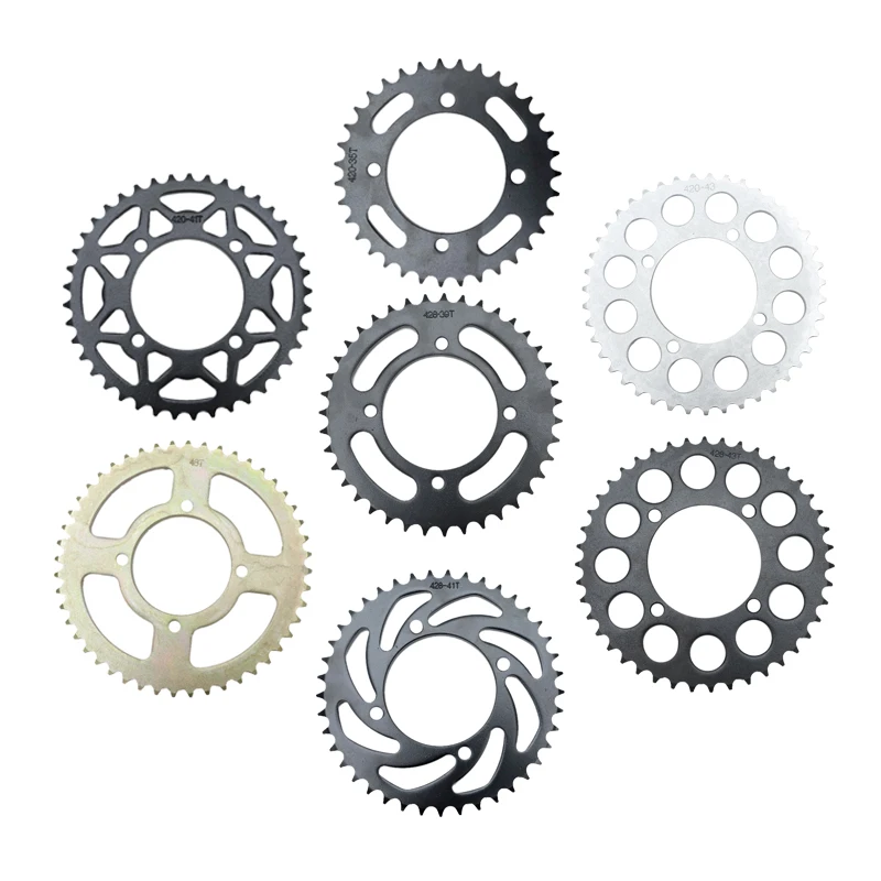 

420/428 Chains 35T/37T/39T/41T/43T/45T/48T Motorcycle Chain Sprockets Rear Back Sprocket Cog For 110cc 125cc 140cc Dirt Pit Bike