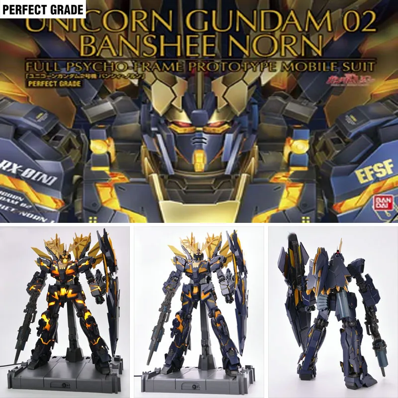 

Bandai Original Model Kit Gundam PG 16 RX-0 [N] UNICORN GUNDAM 02 BANSHEE NORN 1/60 Anime Action Figure Assembly Model Toy Gift