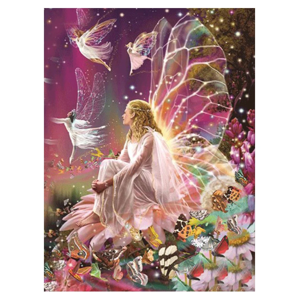 

YI BRIGHT Full Diamond Painting Butterfly Fairy 5D DIY Handmade Home Decoration Square Diamond Round Diamond