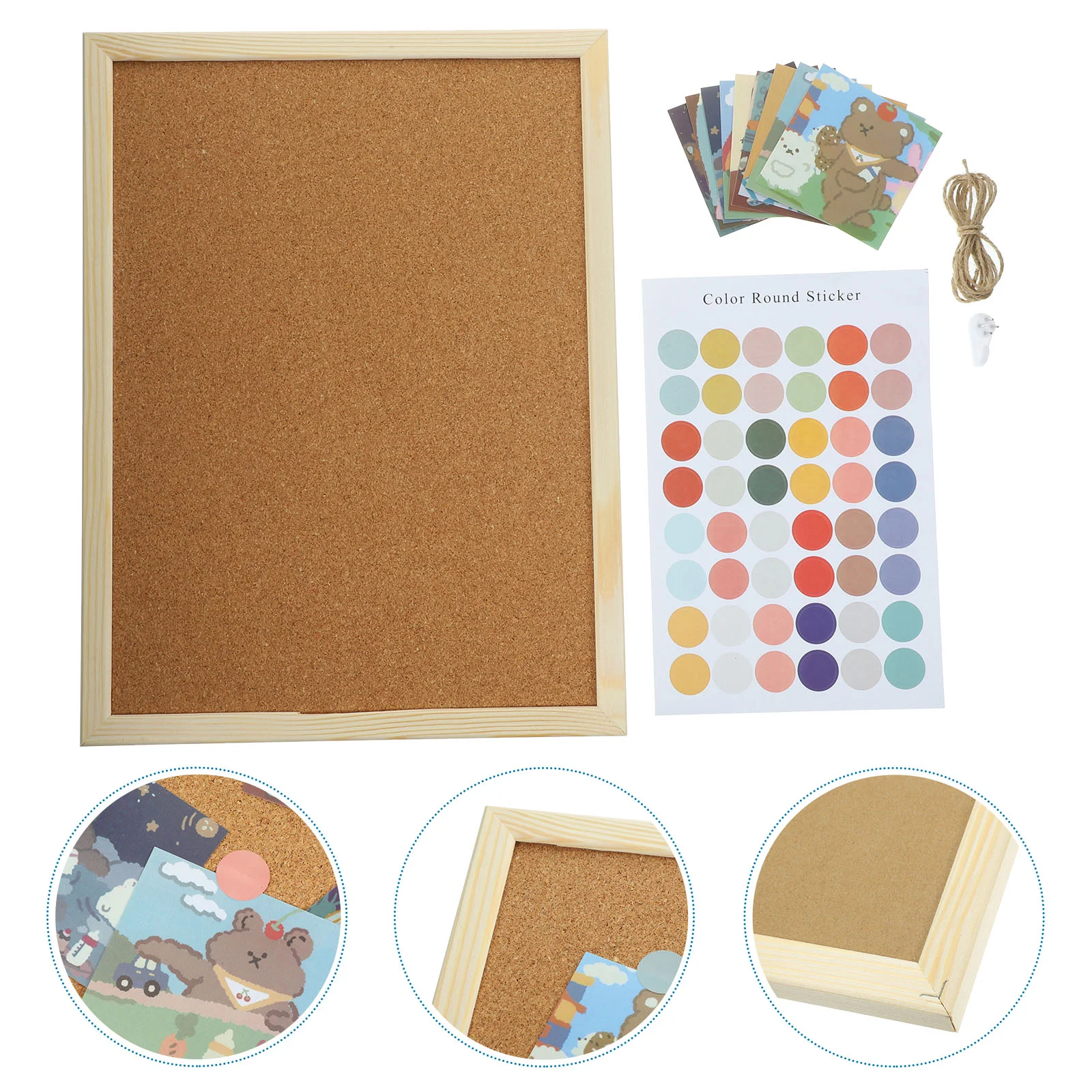 

Announcement Board Creative Bulletin Decorative Cork Boards Walls Memo Reminder Message