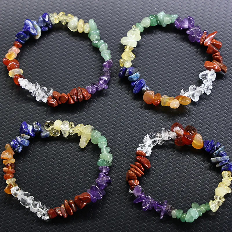 Оптовая продажа 10 шт./лот семь чакр нерегулярные галлетные бусины Рейки