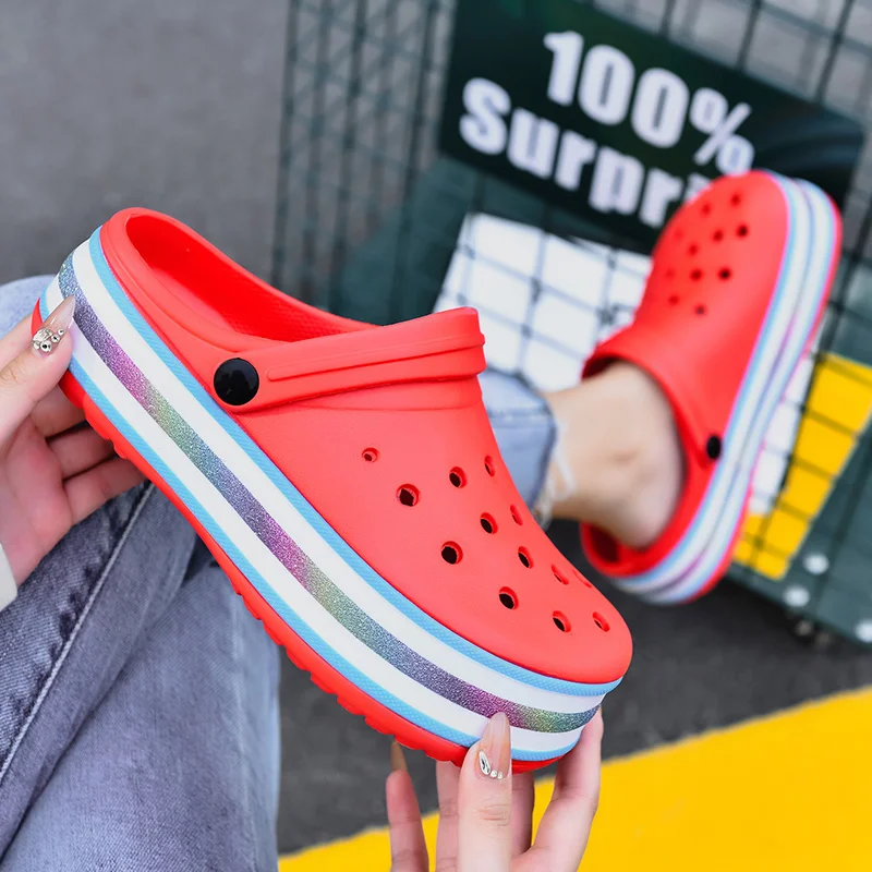 Сандалии унисекс пляжные Классические тапки для сада на платформе Эва Летняя