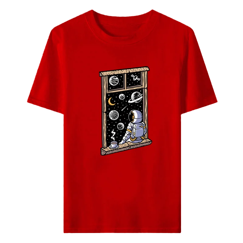 

NASA Korean men's and women's neutral round neck short sleeved t-shirt