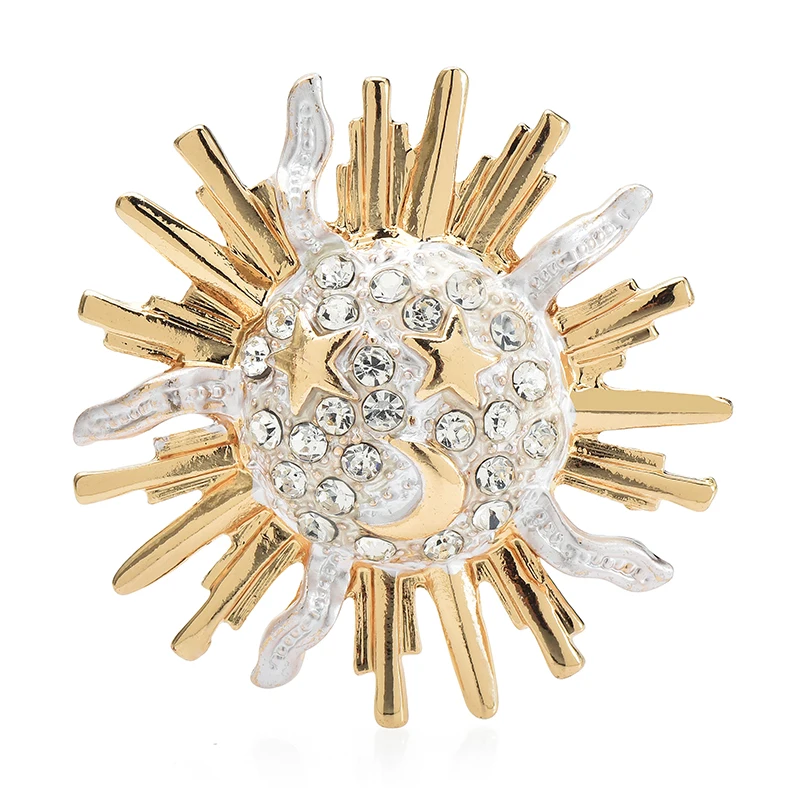 Брошь в форме солнца для женщин Wuli &amp baby