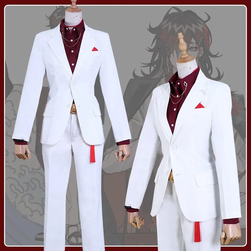 Фото Vtuber Hololive vox Akuma косплей аниме костюм Хэллоуин вечерние комплект luxiem vox Akuma кимоно накидка комплект №3