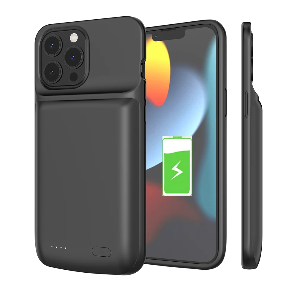 

Battery Charger Cases For iPhone 13 Pro Max Power bank Case For iPhone 13 Mini Extenal Battery PowerBank charging Cove Capa