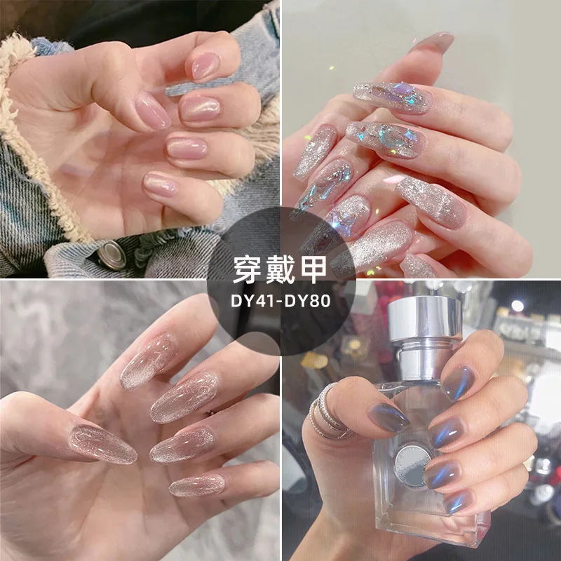 

24pcs Wearable Pink Press On Fake Nails Tips With Glue False Nails Design Lovely Girl False Nails With Wearing Tools For Daily