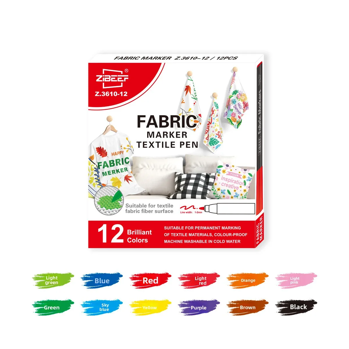 

Маркеры для ткани ZIBEEF 24 цвета