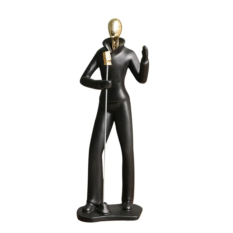

2PCS Creative Band Figures Place Light Luxury Personality Porch Decoration Decoration Tv Cabinet Wine Cabinet Study Table Top