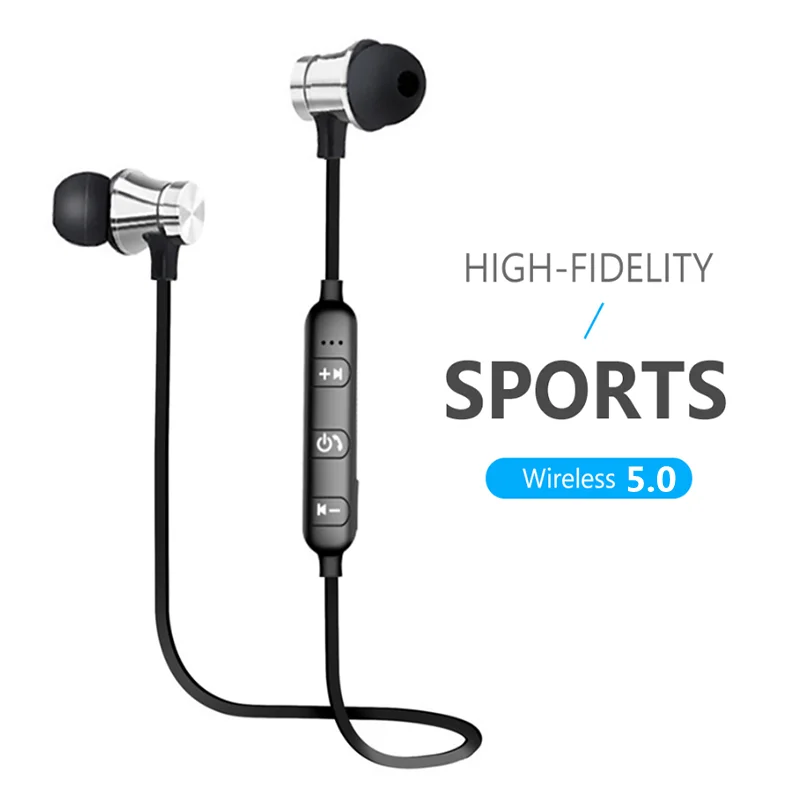 

2021 NEW HiFi Magnetic Bluetooth Earphone Sport Running Headphones Bass Stereo Headset Music Earbuds fone de ouvido
