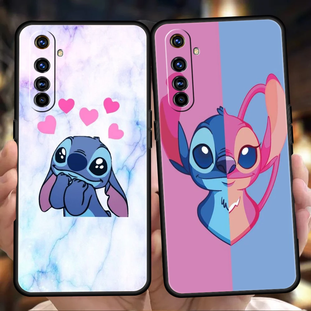 

Lilo Stitch Phoen Case Cover For Realme 8i 9i 9 8 7 6 Pro C25 C21 C11 C3 GT2 Pro Plus 5G Silicone Shockproof Shell Fundas Coque