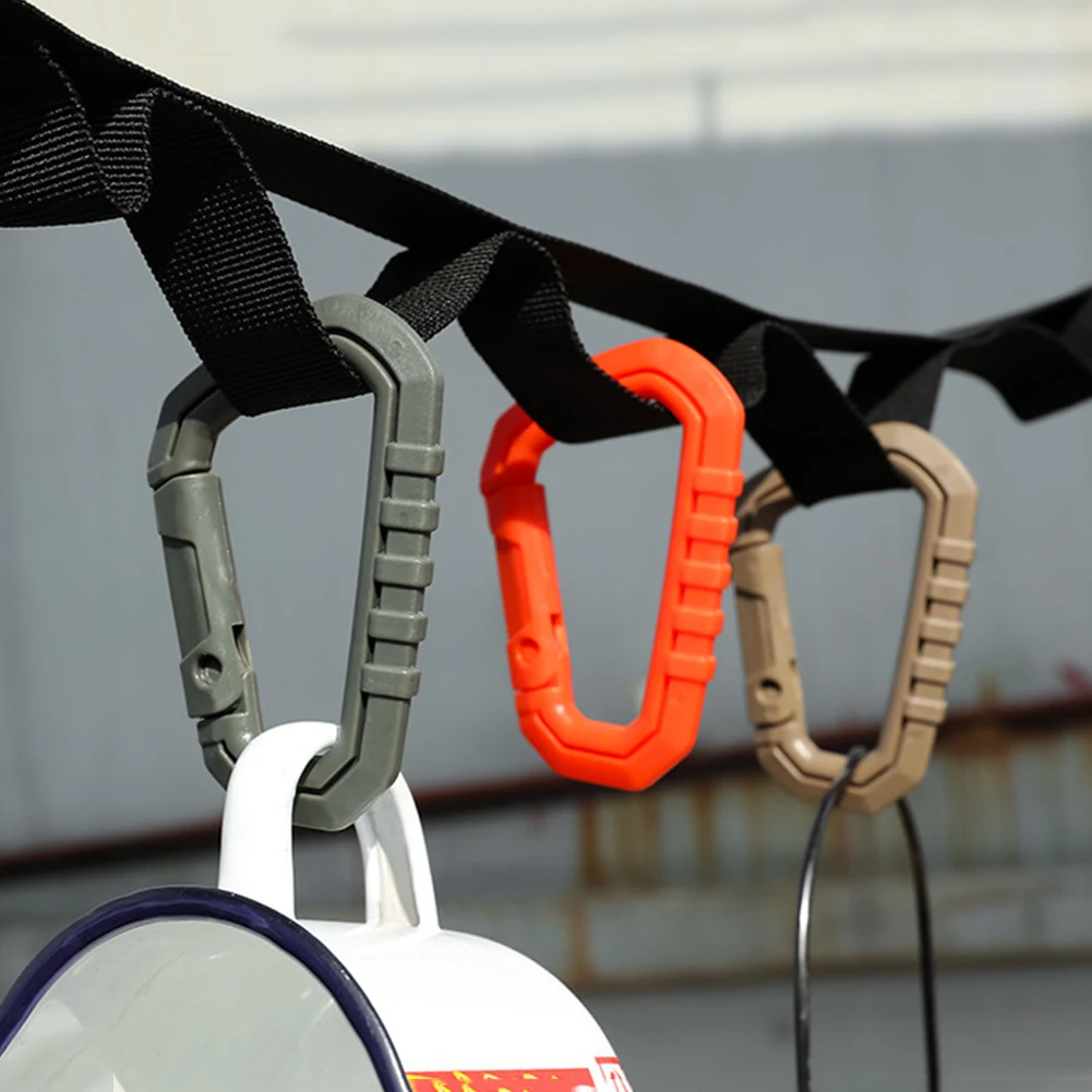 

5 шт. уличный карабин, Пряжка Molle, крючок для ключей, D-образная Пряжка для безопасных ключей для рюкзака, аксессуары для кемпинга и скалолазан...