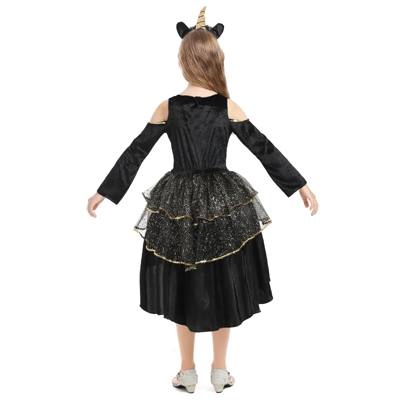 Purim Girl Magic Witch Costume Cute Tutu Tuxedo Book Week Cosplay Carnival Halloween Party Fancy Dress images - 6