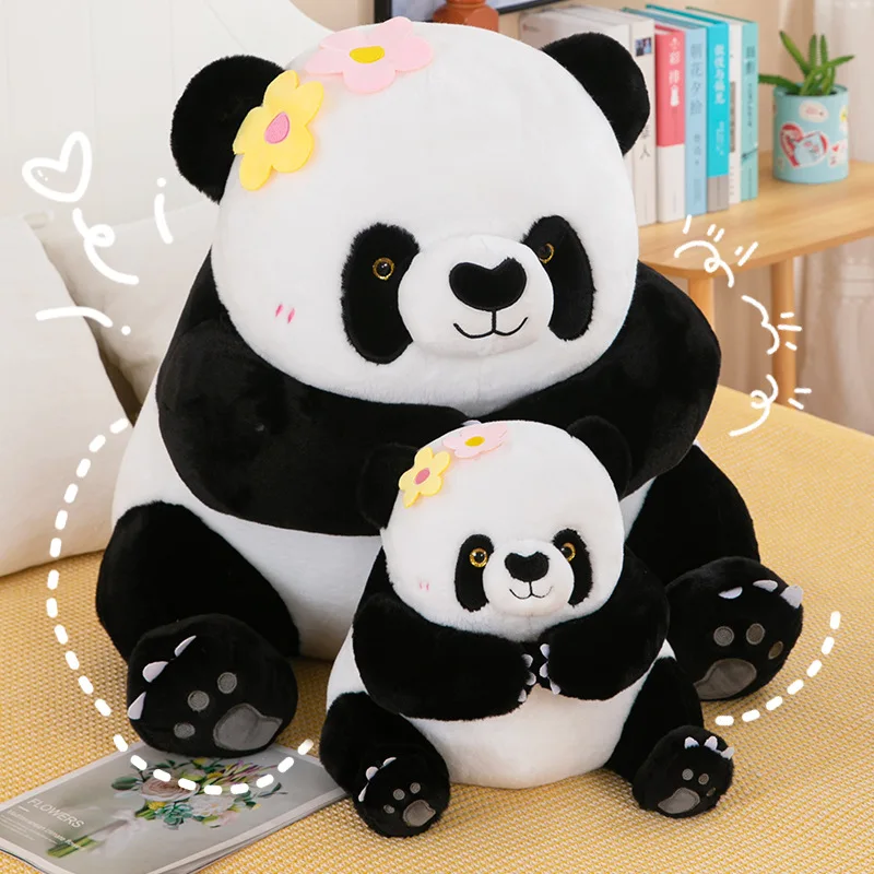 

New Simulation Of Giant Panda Doll Plush Toys Adorable Doll Ornaments Girlfriend Kawaii Gifts Soft Cute Dolls Children Nice Gift