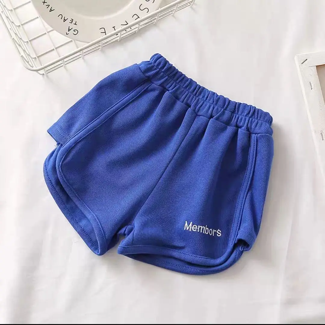 

Children'S Sports Shorts Casual All-Match Children'S Solid Color Outer Wear Pants Girls Baby Summer Loose Thin Hot Pants