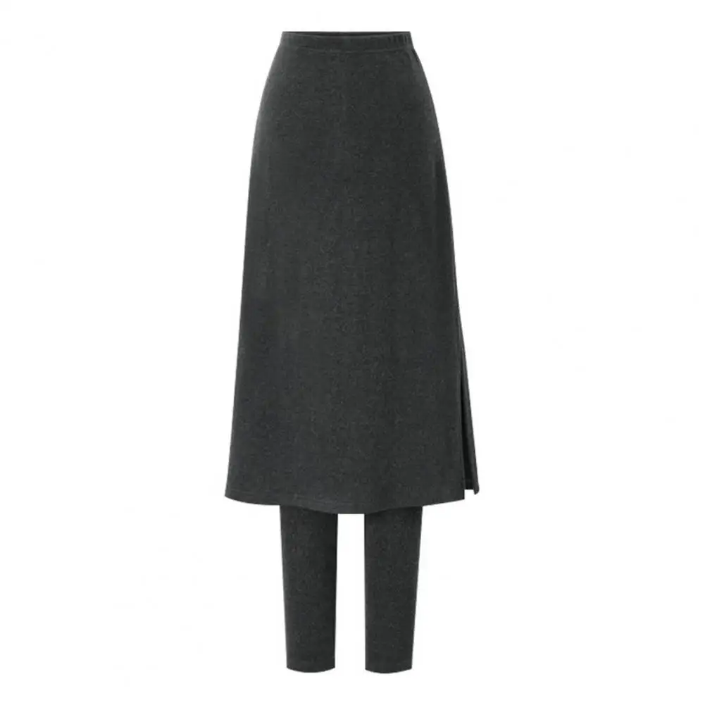 

Шикарные осенние брюки, плюшевые однотонные мягкие трапециевидные женские юбки, леггинсы, Женская юбка, леггинсы, термальные