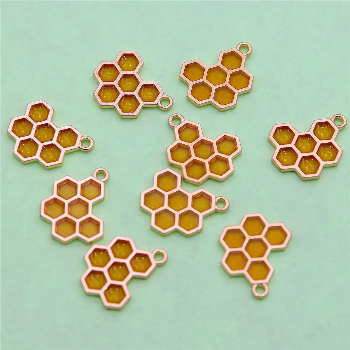 10 шт. 21*17 мм сотовая эмалевая подвеска с Сотами сделай сам серьги ожерелье брелок