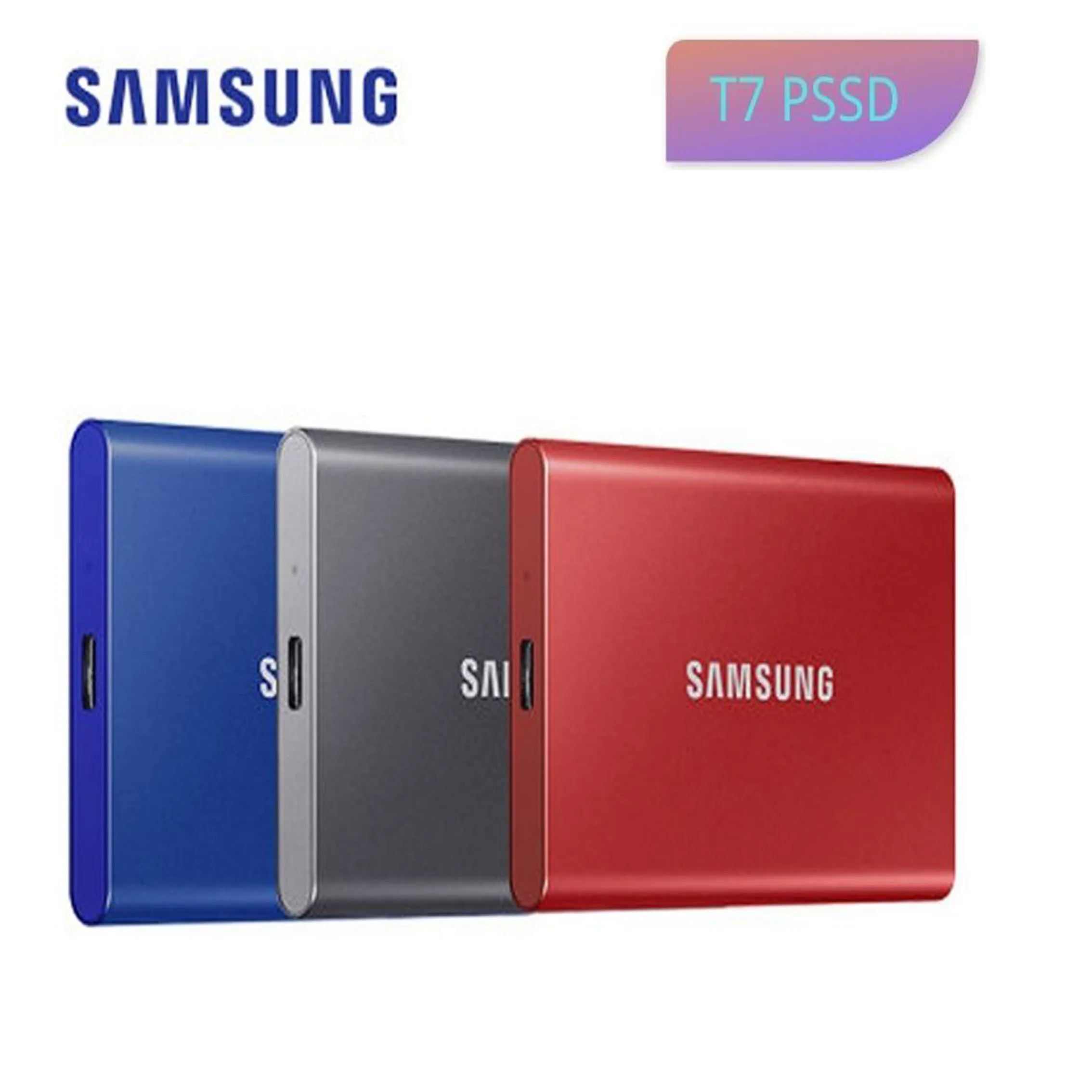 

Samsung T7 Portable SSD 1TB 500GB 2TB External Hard Solid State Drives Disco Duro Externo Type-C USB 3.2 Compatible for Laptop