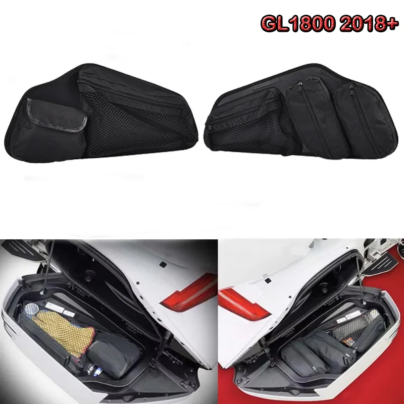 Фото Для мотоциклов Honda Goldwing 1800 F6B GL1800 2018-2021: Органайзер-сумка на крышку багажника, чехол для инструментов, пара (левый и правый) №1