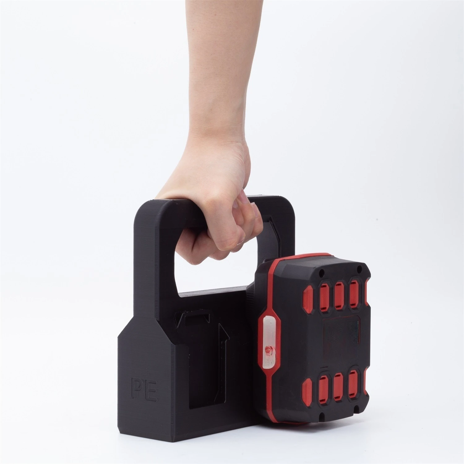 Фото Подставка-держатель на 4 слота для аккумуляторов Parkside X20V, портативный кронштейн для хранения аккумуляторов электроинструментов №3