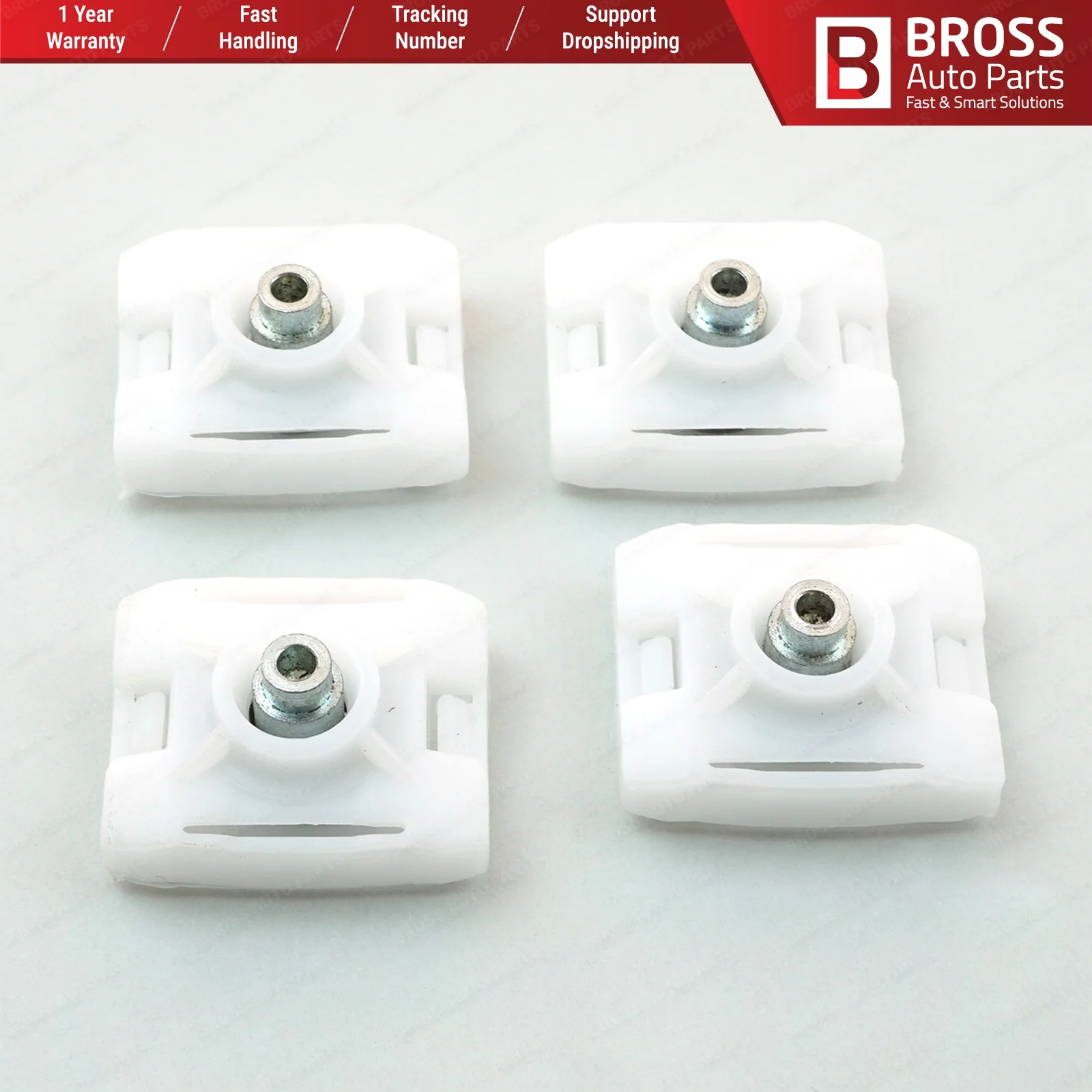 Bross автозапчасти BWR1183 4 шт. стеклоподъемник ремонт рельсы пластиковые все двери