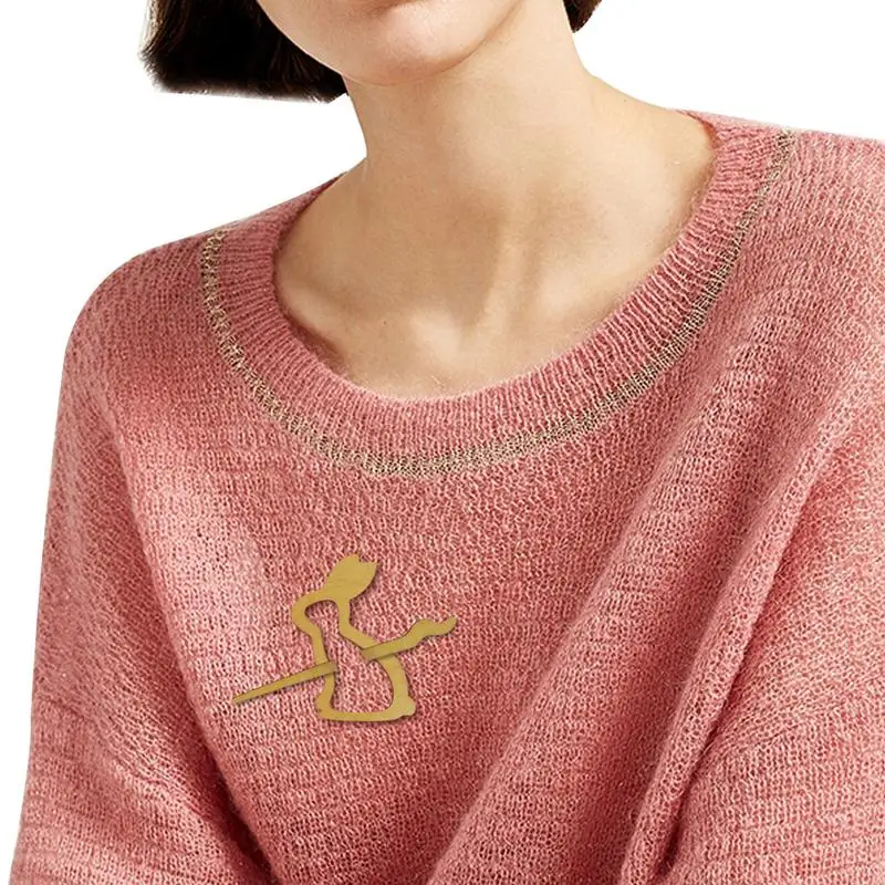 

5Pcs Brooch Pin With Wooden Animal Pattern Diy Craft Badge Cartoon Pin Funny Cute Shawl Pin Scarf Buckle Clasp Pins Jewelry