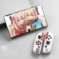 for nintendo switch oled protective shell transparent anime switch hard case soft tpu ns joycon cover for nintendo switch oled