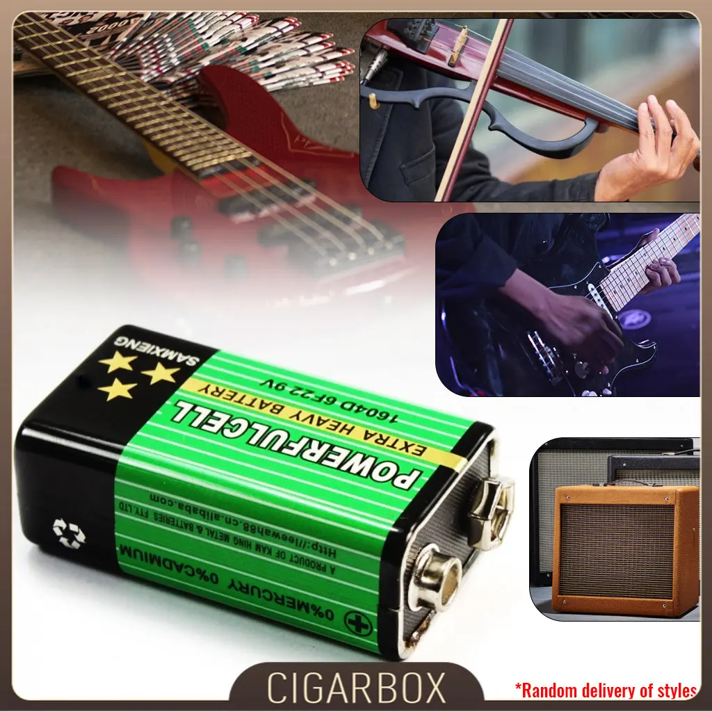 

6F22 Micro 9V 1200ma Violin Preamp Batteries EQ Battery For Smoke Alarm Wireless Microphone Guitar EQ Intercom Multimeter ETC