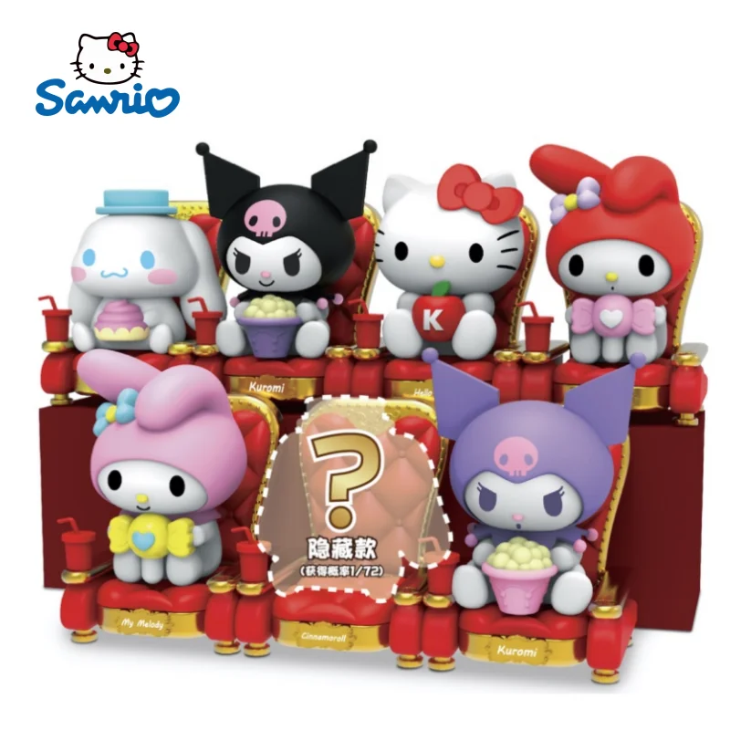

Sanrio Hello Kitty Theatre Series Blind Box Kawaii Kulomi My Melody Cinnamoroll Handmade Collectible Figure Ornament Mystery Box