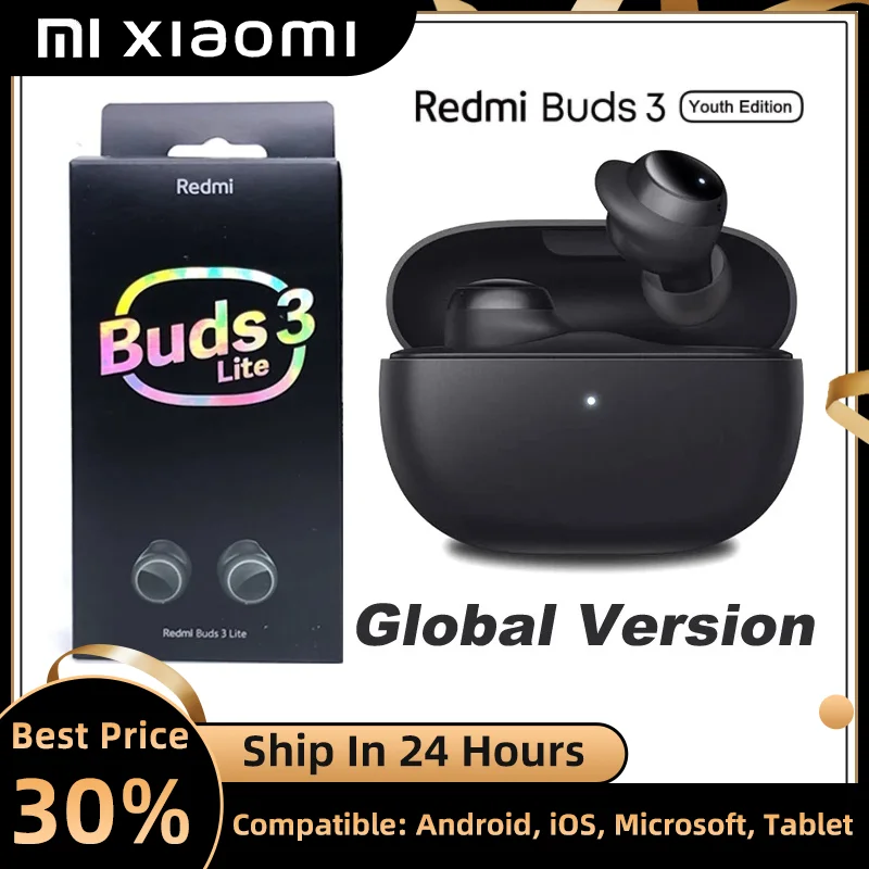 Xiaomi Redmi Buds 3 Lite Youth Edition Bluetooth 5 2 наушники оптом настоящие беспроводные сенсорные |