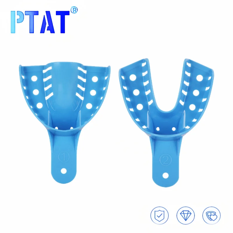 

10 шт., голубые стоматологические оттискные лотки