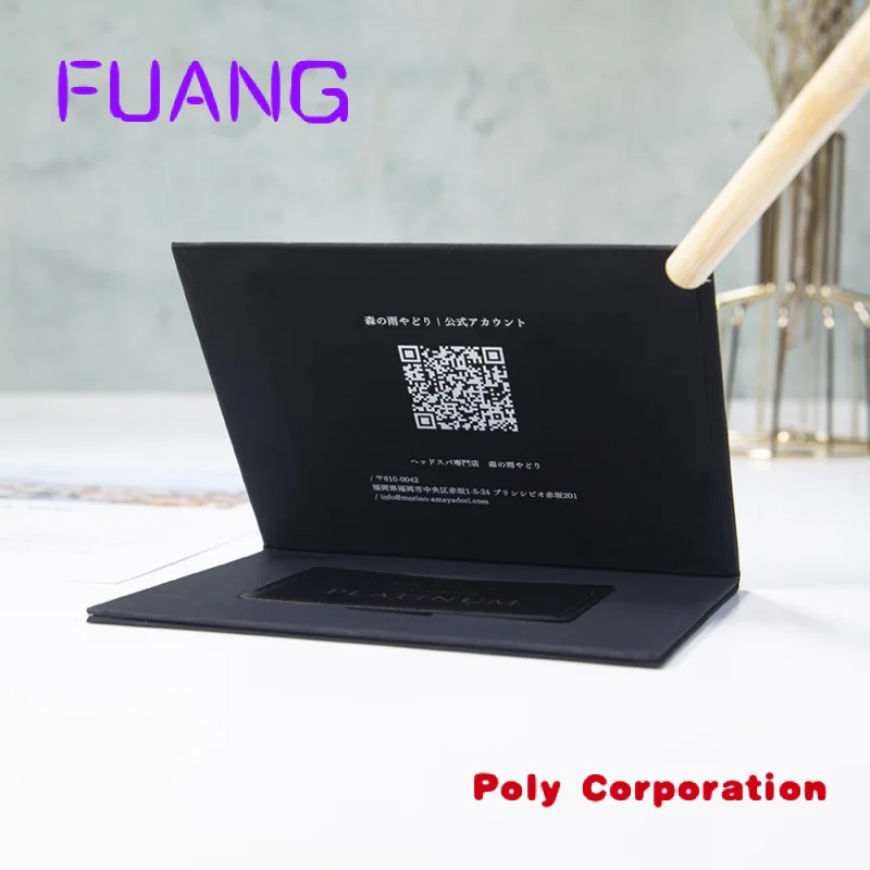 Luxury Credit Card Packaging Boxes Custom Black Soft Touch Paper Magnetic Vip Card Gift Box