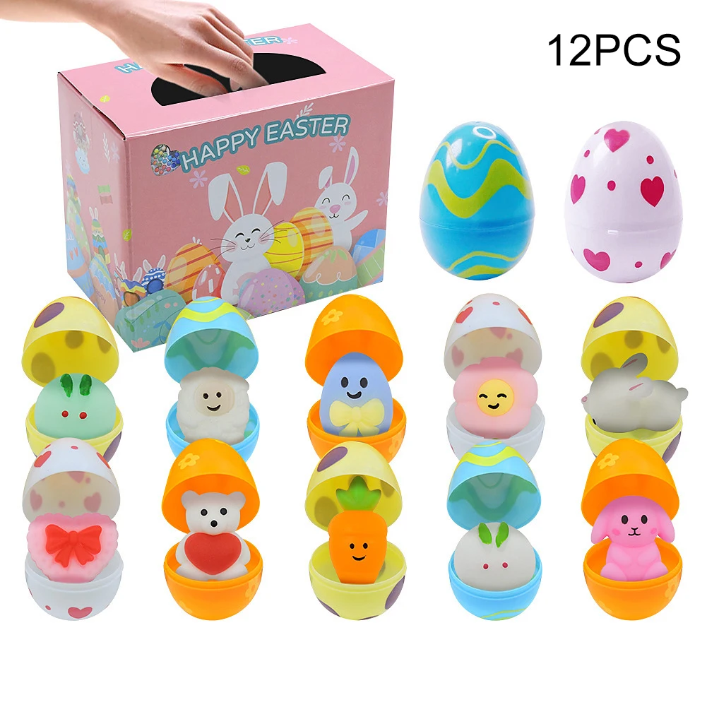 

Easter Egg Toy Set With Colour 1-3 Year Olds DIY Craft Educational Shape Sorter