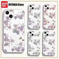 clear colorful flower phone case for iphone 13 12 11 pro max x xr xs max 12 mini 6s 7 8 plus se 2020 cute soft shell cover coque