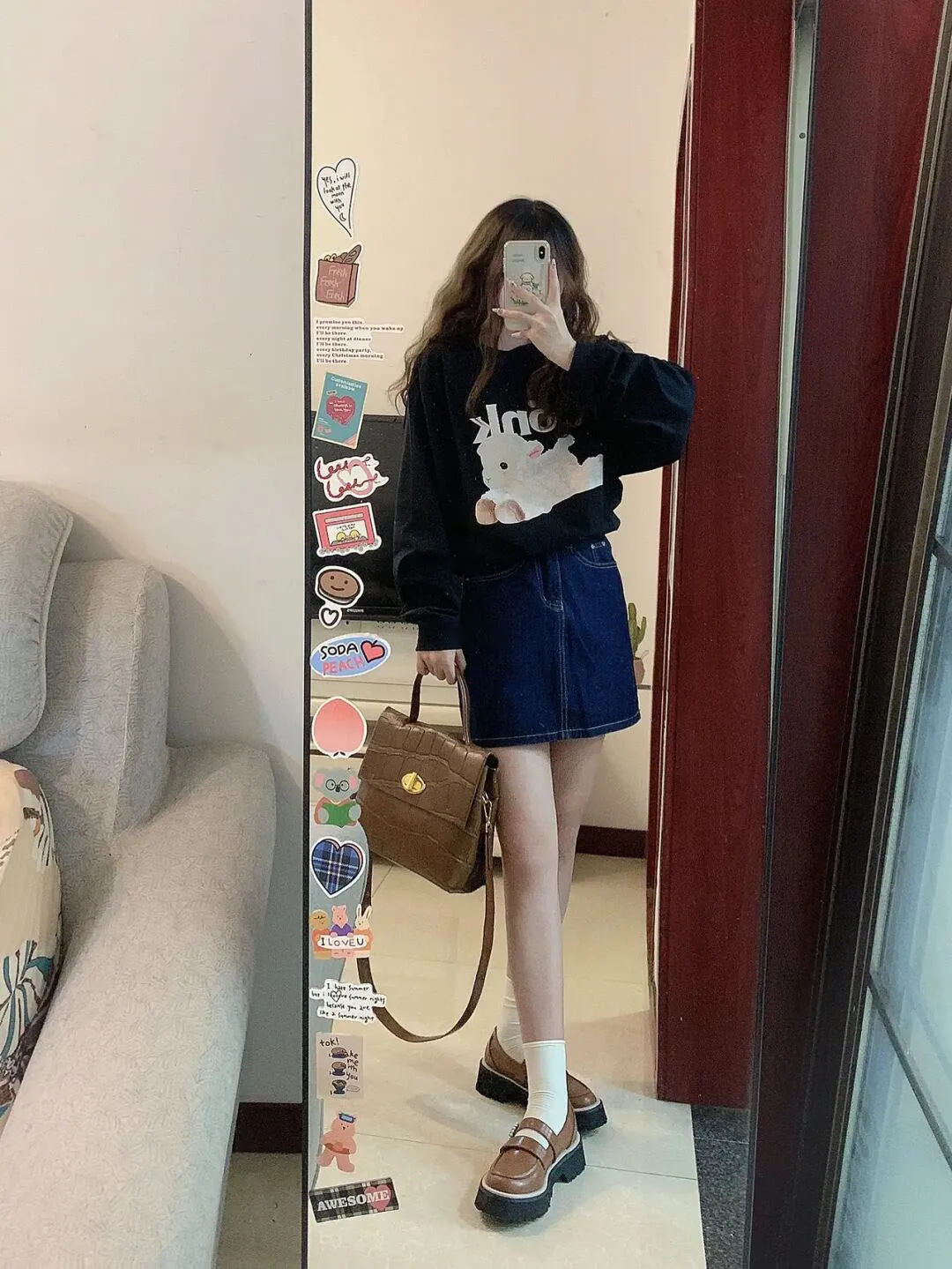 Spring New 2023 Women clothes Western Sle Retro Gentle Design Sense Younger Fashion Over fit hoodie Two-piece Suit |