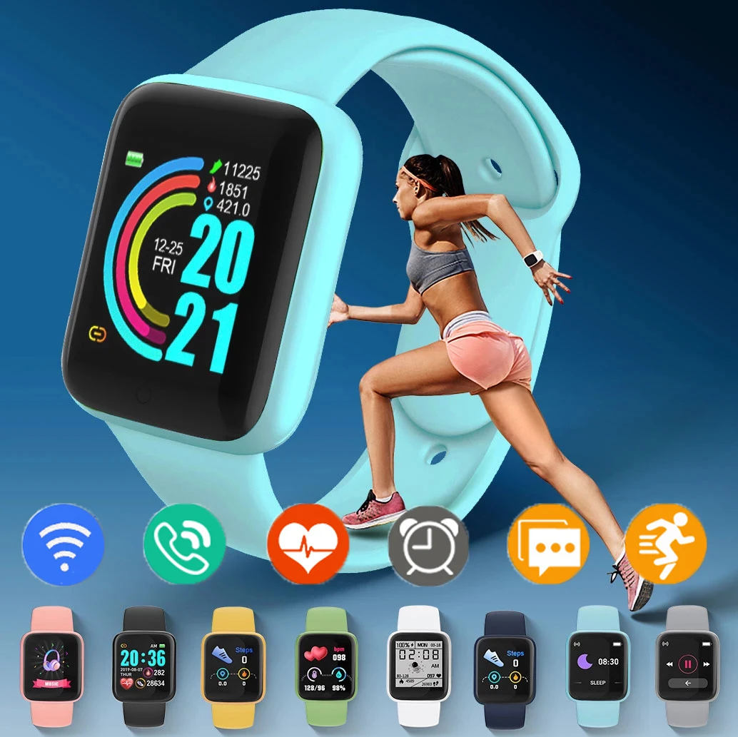 

Smart Watch Bluetooth Call Men Women Kids Fitness Bracelet Android Smart Watch Women Fashion Heart Rate Monitoring