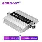 Усилитель сотового сигнала LTE, ретранслятор связи B1 B8, репитер 4G, DCS 1800 МГц, диапазон 3, GSM 2G 900 3G 2100