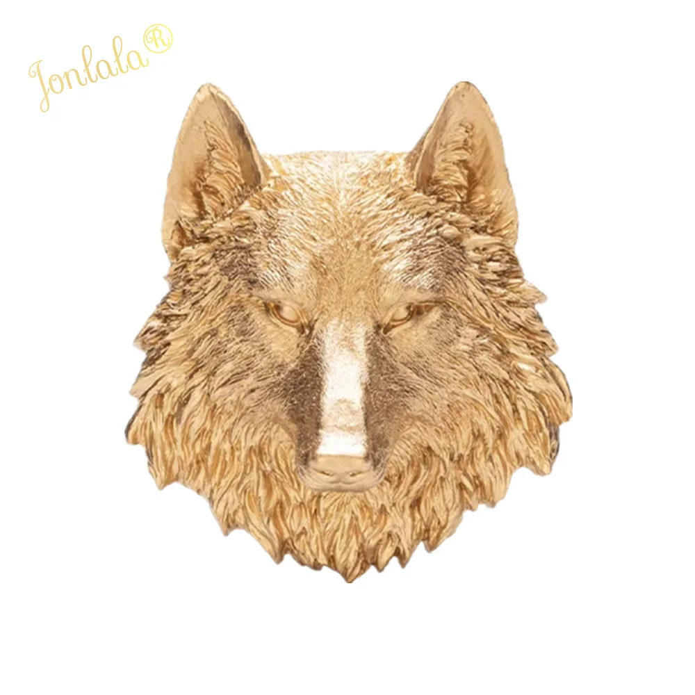 Маленькое золотое украшение на голову животного настенная подвеска Лев медведь