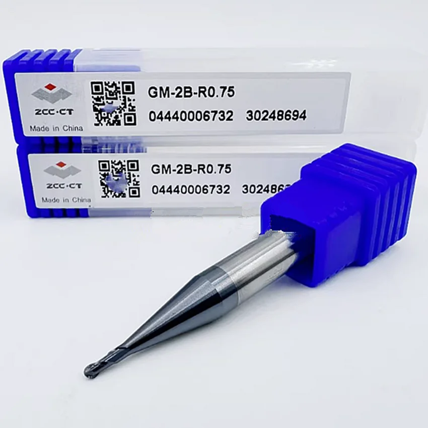 Tungsten Steel Ball End Mill GM-2B-R0.75