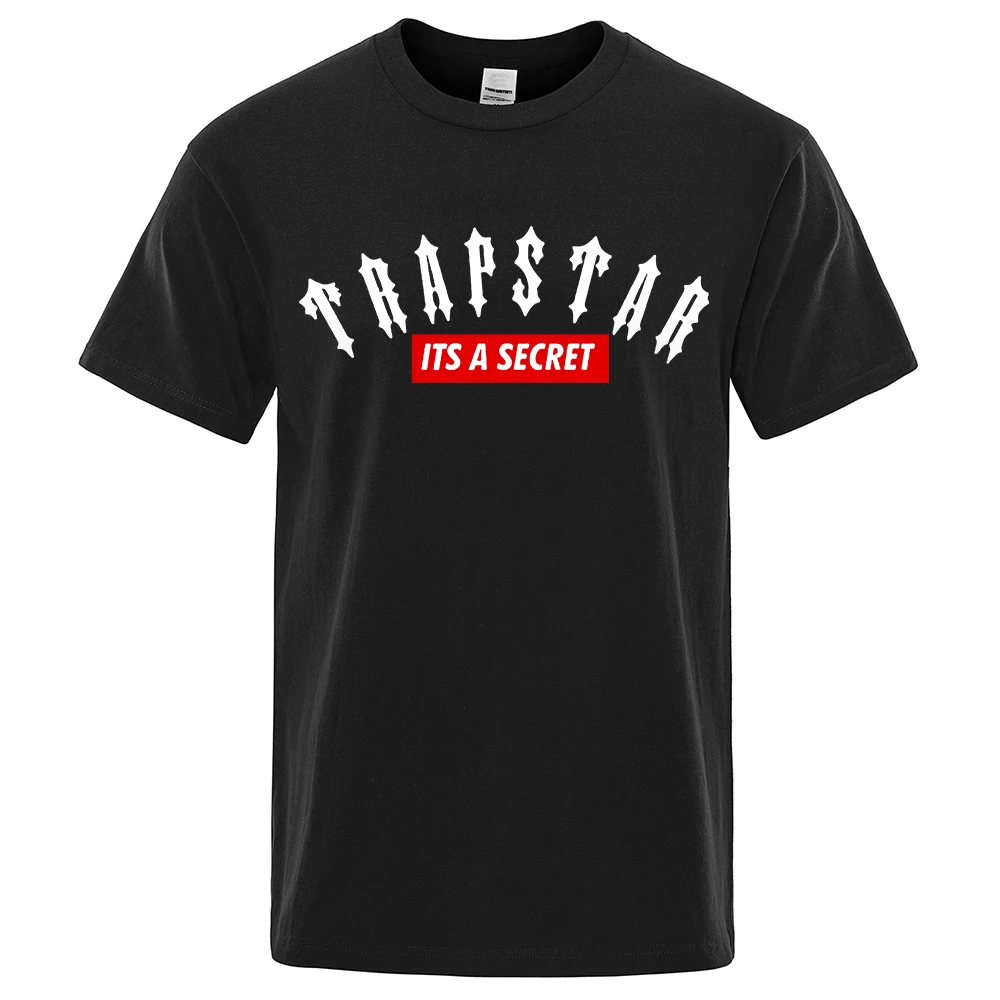 Мужская футболка большого размера Trapstar London с коротким рукавом в стиле Харадзюку