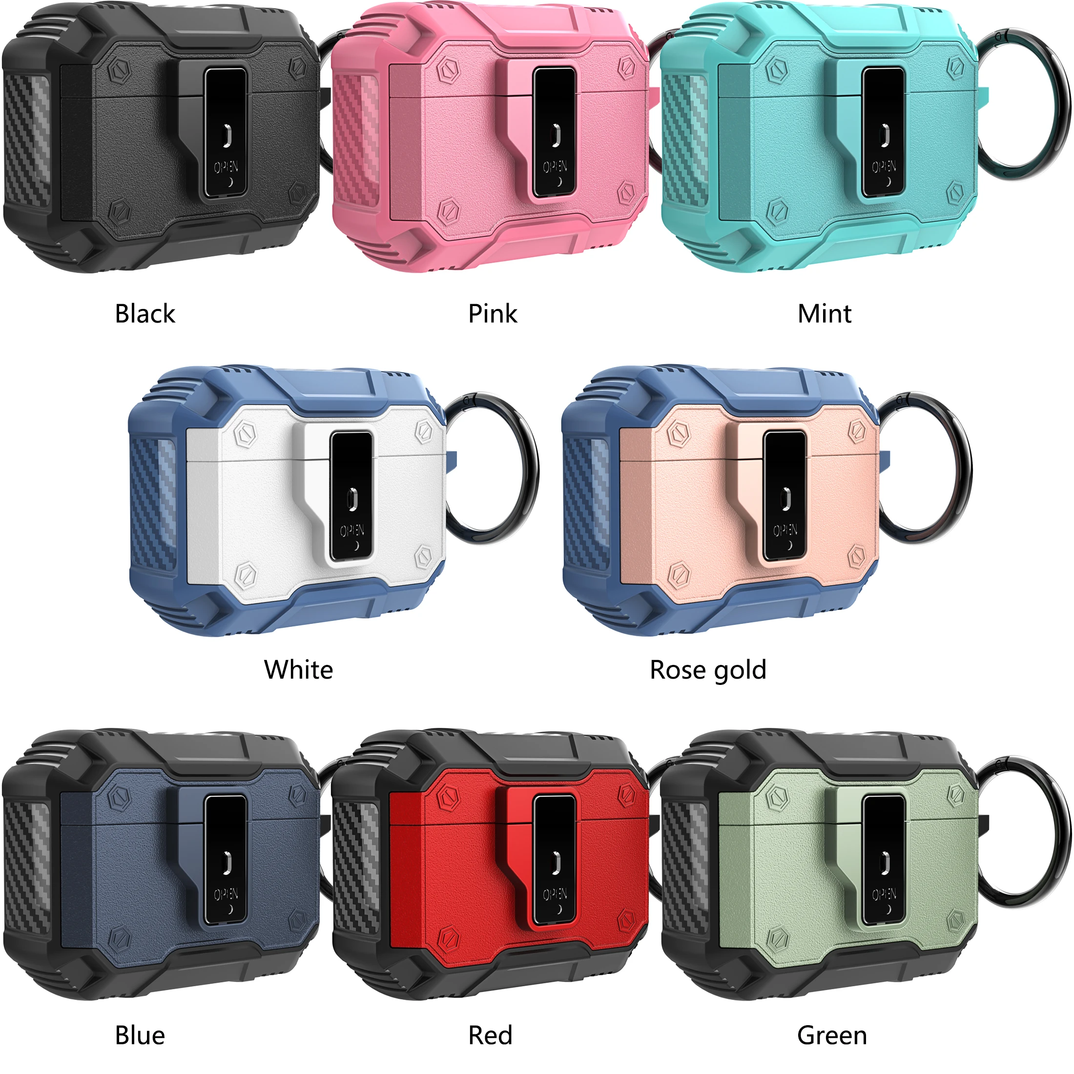 

Earphone Case For Airpods 1 2 Wireless Earphone Case Protective Cases For Apple Airpods Shockproof Cover eight colors colorful