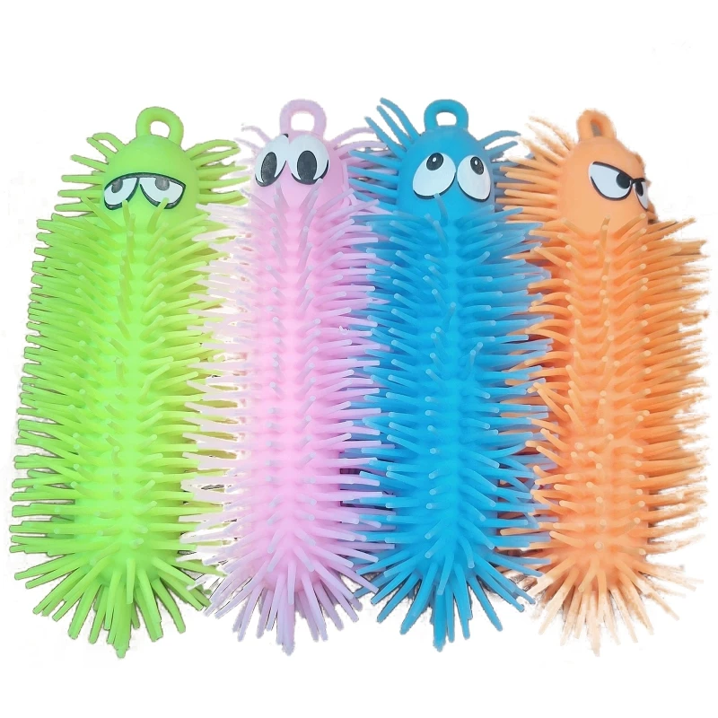 

Table Play Toy Pinch Vent Caterpillars Ball Flashing LED Supplies Portable Bright Color Table Game Creative Baby Gift 2022 New