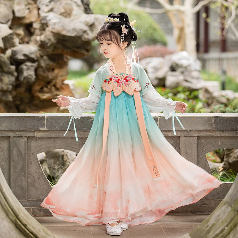 

Hanfu Girls Thin 2022 Summer New Super Xianru Skirt National Fashion Dress Ancient Style High-end Ancient Clothes Summer