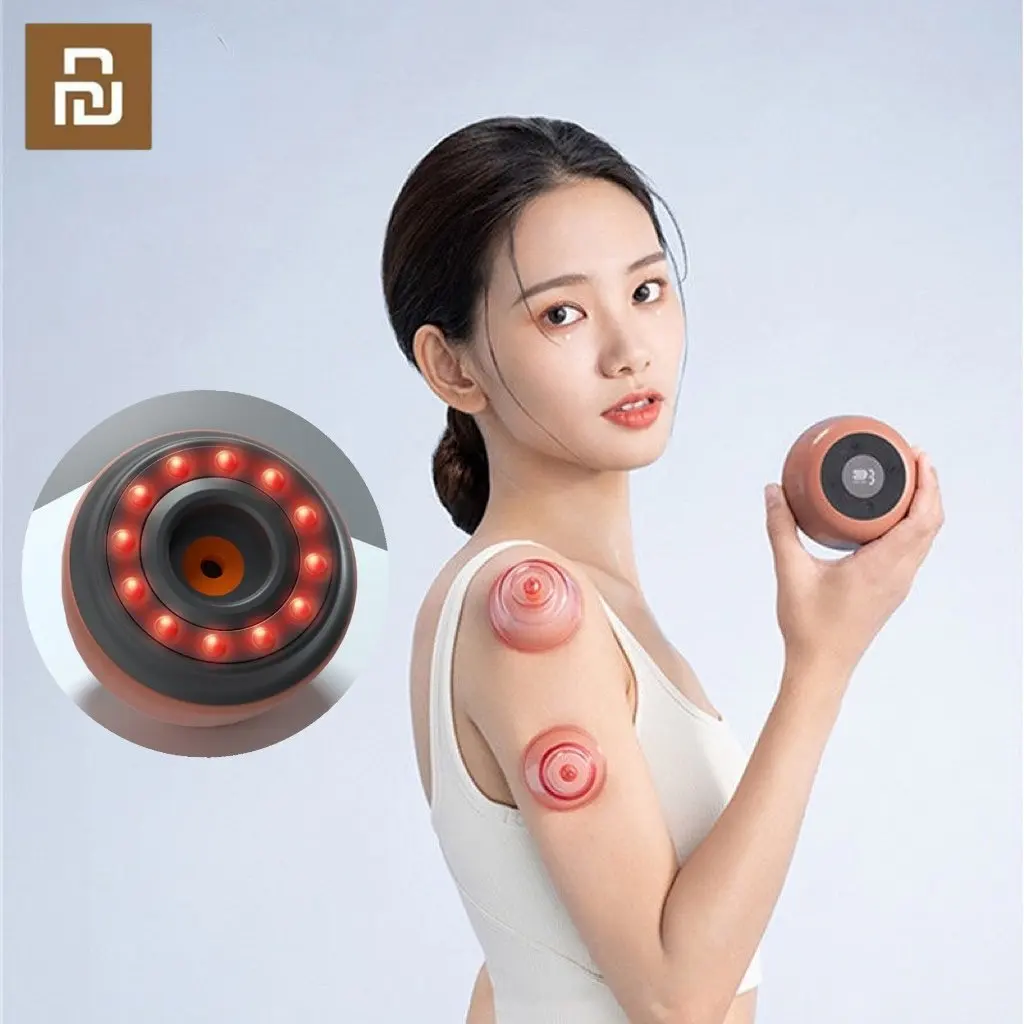 Youpin Zdeer Portable Scrape Massager Smart Cupping Vacuum Suction Cups Magnet Therapy Guasha Scraping Electric Neck Massage