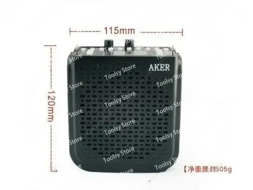 Фото Aker AK77 ЖК-дисплей Bluetooth усилитель голоса гарнитура микрофон пояс громкий динамик №5