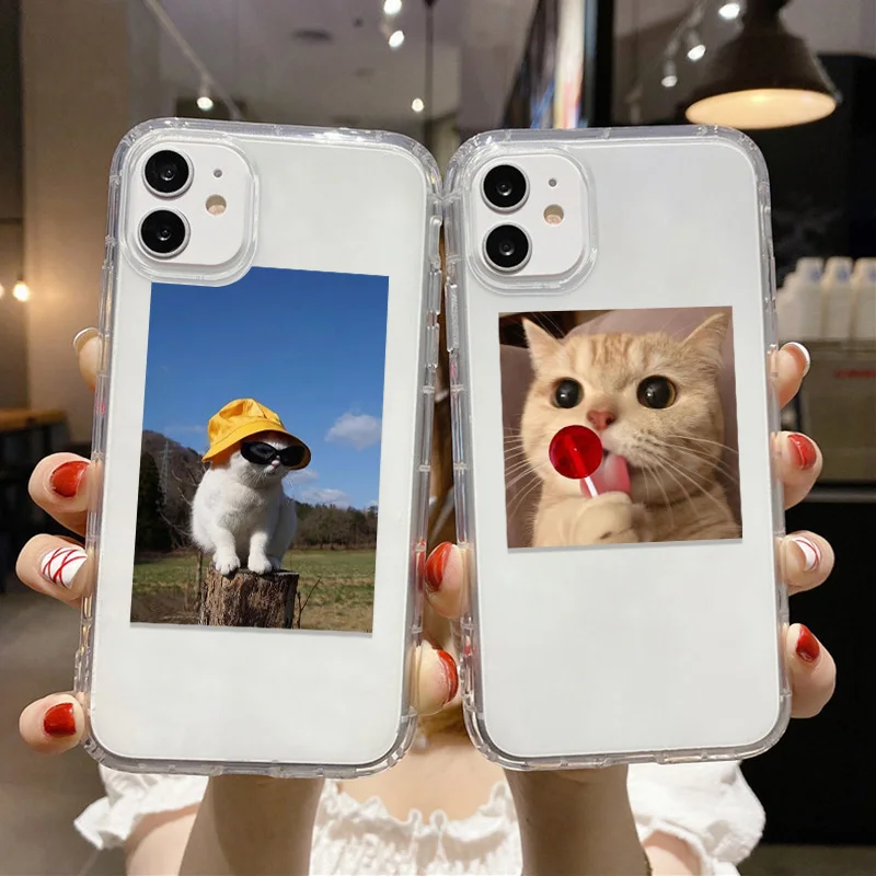 Cute Cat Phone Case For Samsung A53 A33 A52S 5G A12 A51 A52 A71 A22 A21S A31 A50 A70 A11 S23 Ultra S20 FE S21 S22 Ultra Funda
