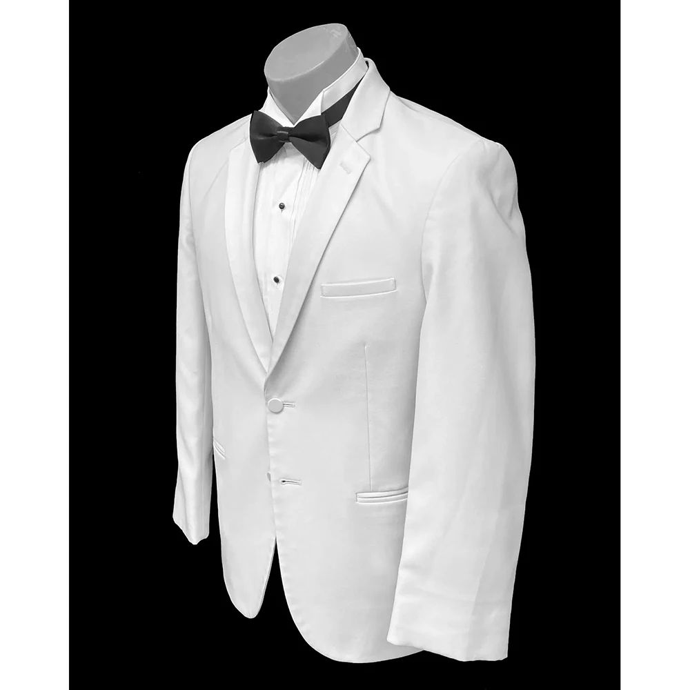 Мужские костюмы для джентльменов белый роскошный комплект из 2-х предметов