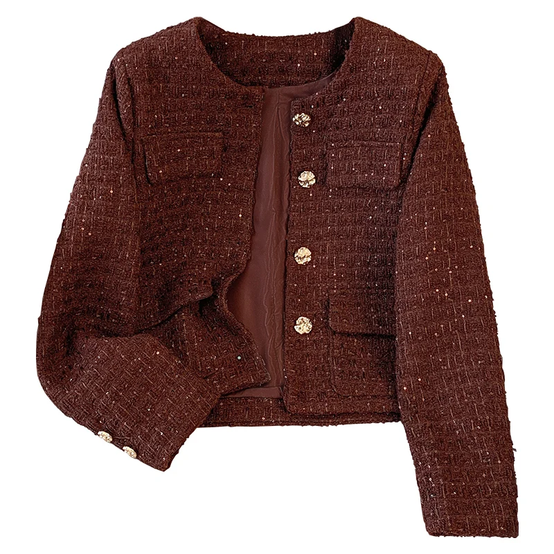 Красное пальто Ankela больших размеров женское на осень и зиму 2024 новый элитный